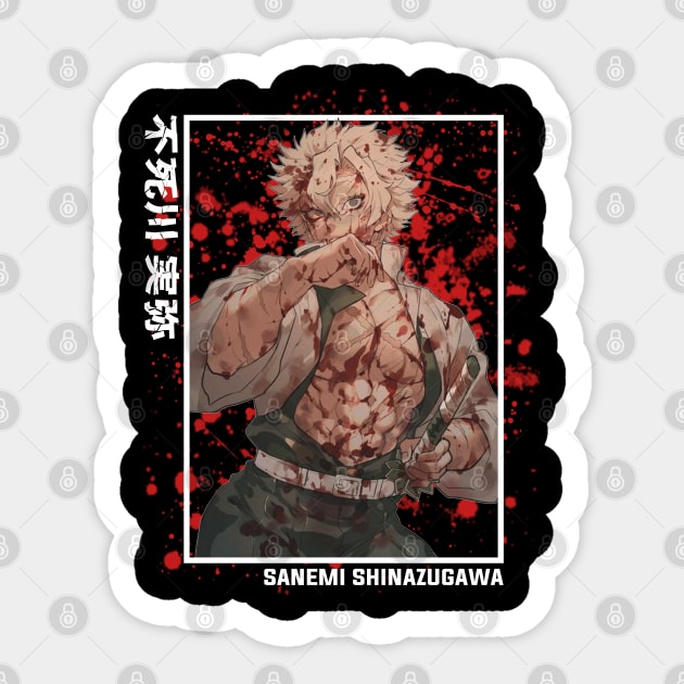 Sanemi Shinazugawa - Demon Slayer Sticker by Otaku Emporium